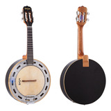 Instrumento De Samba Banjo Preto Rozini