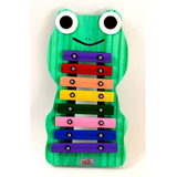 Instrumento Musical Infantil Metalofone Sapo