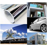 Insulfilm Residencial Automotivo Espelhado Prata 0,75 X 15m