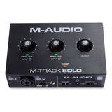 Interface Áudio Mtracksolo M-audio Profissional 2 Canais