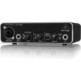 Interface De Audio Behringer Umc22 Alta Qualidade Cor Preto