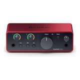 Interface De Audio Focusrite Scarlett Solo 4th Geração Usb 