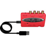 Interface De Áudio Usb U-control Behringer Uca222