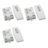 Interruptor De Controle Remoto Sem Fio Do Motor 3x Jw-t02 Ac