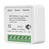 Interruptor Inteligente Relé Wifi Mni Google Home Alexa 16a