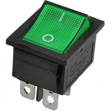 Interruptor Liga/desliga Gangorra Kcd4-201n Com Led Verde