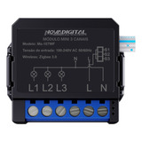 Interruptor Mini Zigbee 3 Canais Automação Alexa E Google