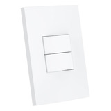Interruptor Paralelo 10a 4x2 2 Teclas Branco Dubai Enerbras