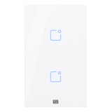 Interruptor Touch Wi-fi + Rf Com Placa 4x2 Whome 2 - Branco