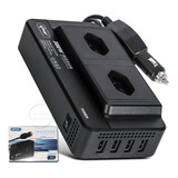 Inversor 12v Para 110v 300w Conversor Tensão E Usb 4 Portas