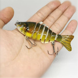 Isca Articulada 6 Sessões Artificial Lambari - 10cm 16gr Cor Dourado