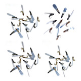 Isca Artificial Fly Para Lambari Tilápia Kit Com 5 Isca Fly