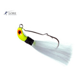 Isca Artificial Lori Jig Xuxinha Anti Enrosco Rabuda 8gr Cor Amarela Rabo Branco