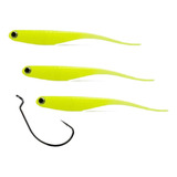 Isca Artificial Shad Minnow 10cm Monster 3x Cor Mellow