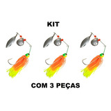 Isca Artificial Spinner Bait - 3pc