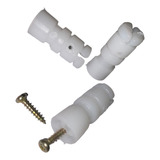 Isolador Bco Parafuso P/cerca Com Proteção Uv - 100 Unidades
