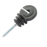 Isolador Gancho Curto Preto Com Parafuso - 200 Unidades