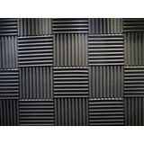 Isolamento Acústico Kit C/12 Placas 50cm X 50cm X 2cm - Flat