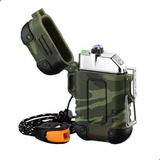 Isqueiro De Plasma Recarreg�vel Prova D agua Camuflado