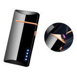 Isqueiro Eletrico Plasma Led Duplo Arco Luxo Charuto Cigarro