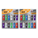 Isqueiro Maxi J6 Grande Bic Sleeve Fun Kit Com 24 Unidades