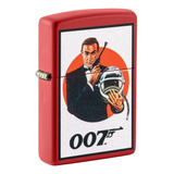 Isqueiro Zippo 007 James Bond Red Matte Finish Lighter 49758