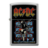 Isqueiro Zippo Ac/dc Blow Up Your Video Brushed Chrome 9576