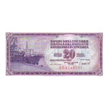 Iugoslávia - 20 Dinares De 1.978