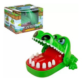 Jacaré Brinquedo Jogo Desafio Morde Dedo Crocodilo Cor Verde
