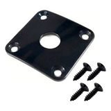 Jack Plate Gotoh Jcb-4 Quadrado Preto Guitarra Baixo Unidade