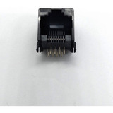 Jack Rj45 8p8c 90º Pci Preto Yh55-05 Kit 100 Peças