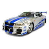 Jada Nissan Skyline Gt-r 2002 Velozes E Furiosos Escala 1/24