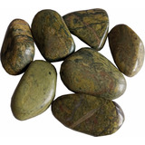 Jade Verde Pedra Rolada 100g Semi Preciosas Magia Da Pedra