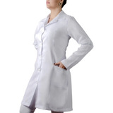 Jaleco Feminino Acinturado Em Microfibra/gabardine