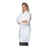 Jaleco Feminino Botão Embutido Gabardine C/