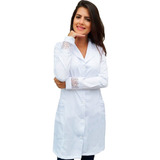 Jaleco Gabardine Feminino Manga Longa Petra Bu299
