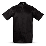 Jaleco Groomer Premium Masculino Preto - Anti Pelos