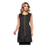 Jaleco Regata Feminino Oxford Zíper Preto Isabel Full