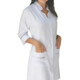 Jaleco/avental Manga 3/4 Com Renda