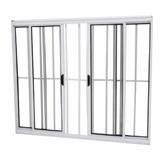 Janela De Aluminio Branco Vitro 4 Folhas 100 X 100 L20 C/g