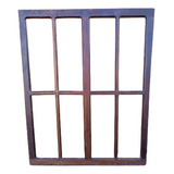 Janela De Madeira Antiga De Demolição Moldura Decoração