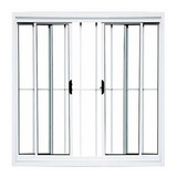 Janela Vitro 4 Folhas 1,00x2,00 Aluminio Branco C/g