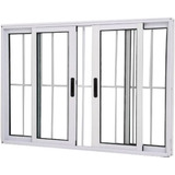 Janela Vitro 4 Folhas Linha 25 1,00x1,50 Aluminio Branco C/g
