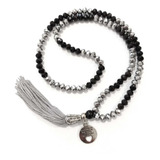 Japamala 108 Contas Cristal 8 Mm Meru Onix Ho'oponopono