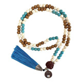 Japamala 108 Contas Madeira Howlita Rudraksha Ho'oponopono