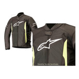 Jaqueta Alpinestars T-faster Air Preto Amarelo Oficial Loja 