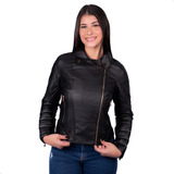 Jaqueta Blazer Feminina Curta De Couro