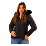 Jaqueta Blusa Feminina Puffer Forrada Impermeável Inverno