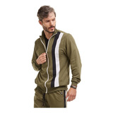 Jaqueta Bomber Sport Brohood Moletom Verde Militar