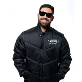 Jaqueta Califórnia Racing Life Amarela 4g - Motoboy - Preto.